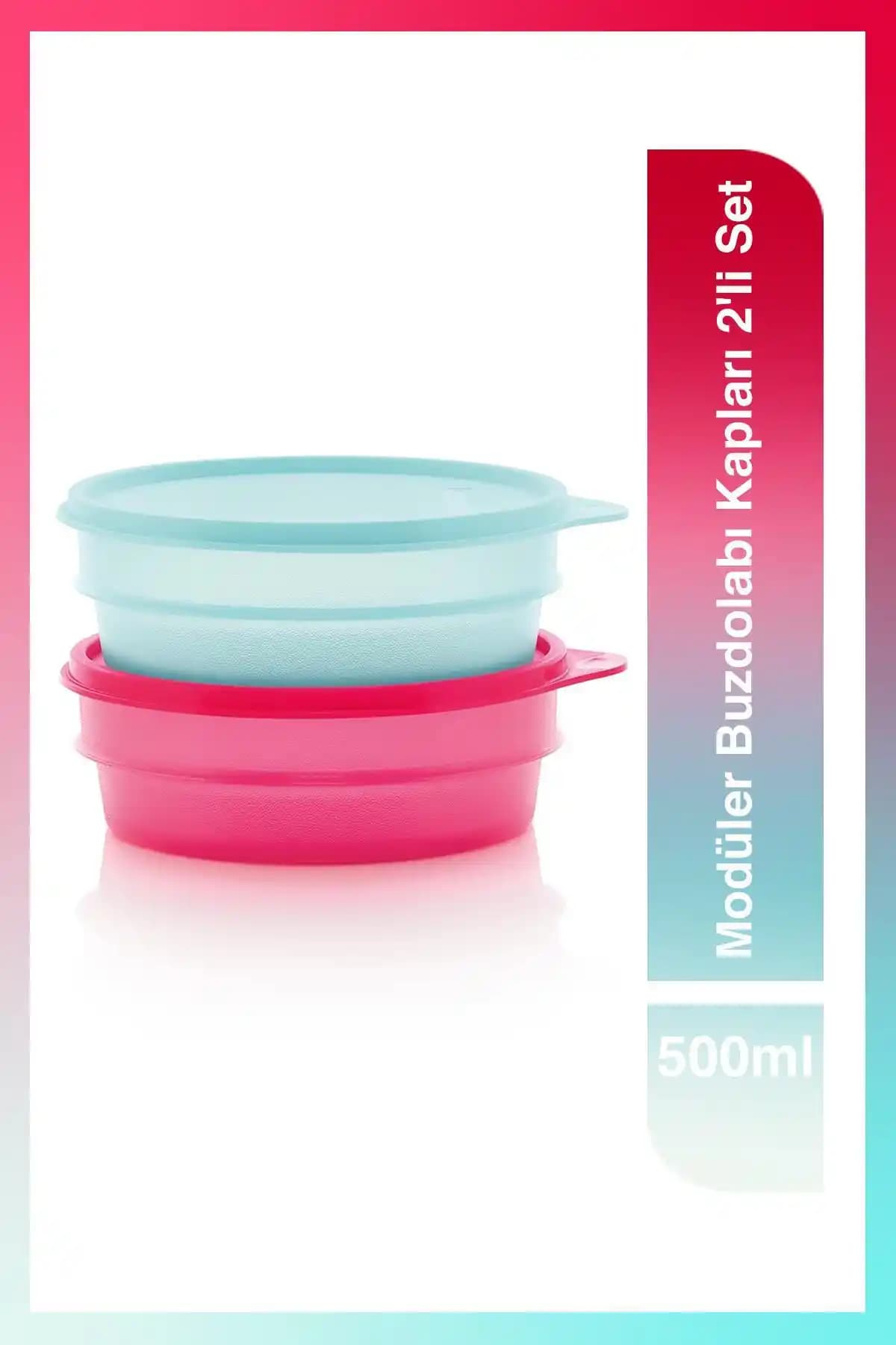 Tupperware Modüler Buzdolabı Saklama Kabı 2'li Set ile Mutfak Düzeninizi Geliştirin