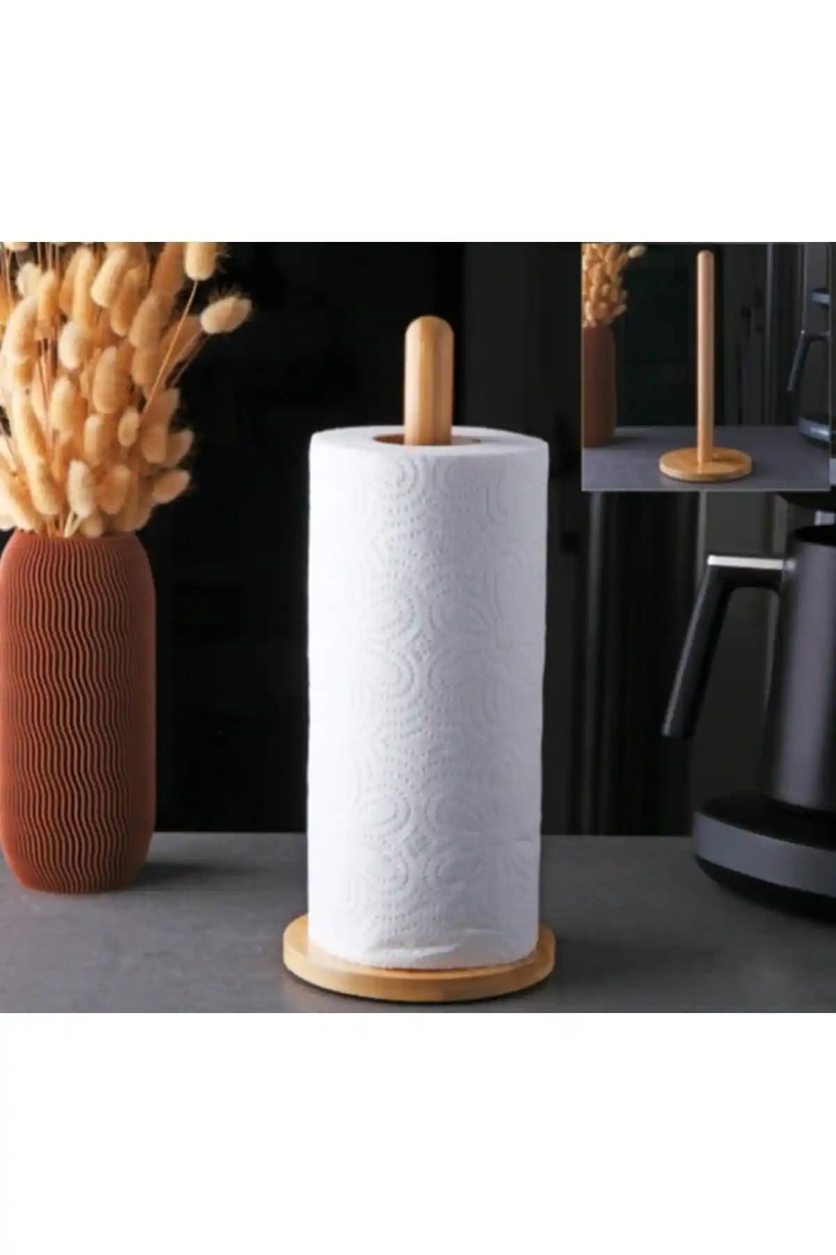 Umut Züccaciye Lüx Bambu Kağıt Havluluk Modern ve Dayanıklı Banyo Aksesuarı