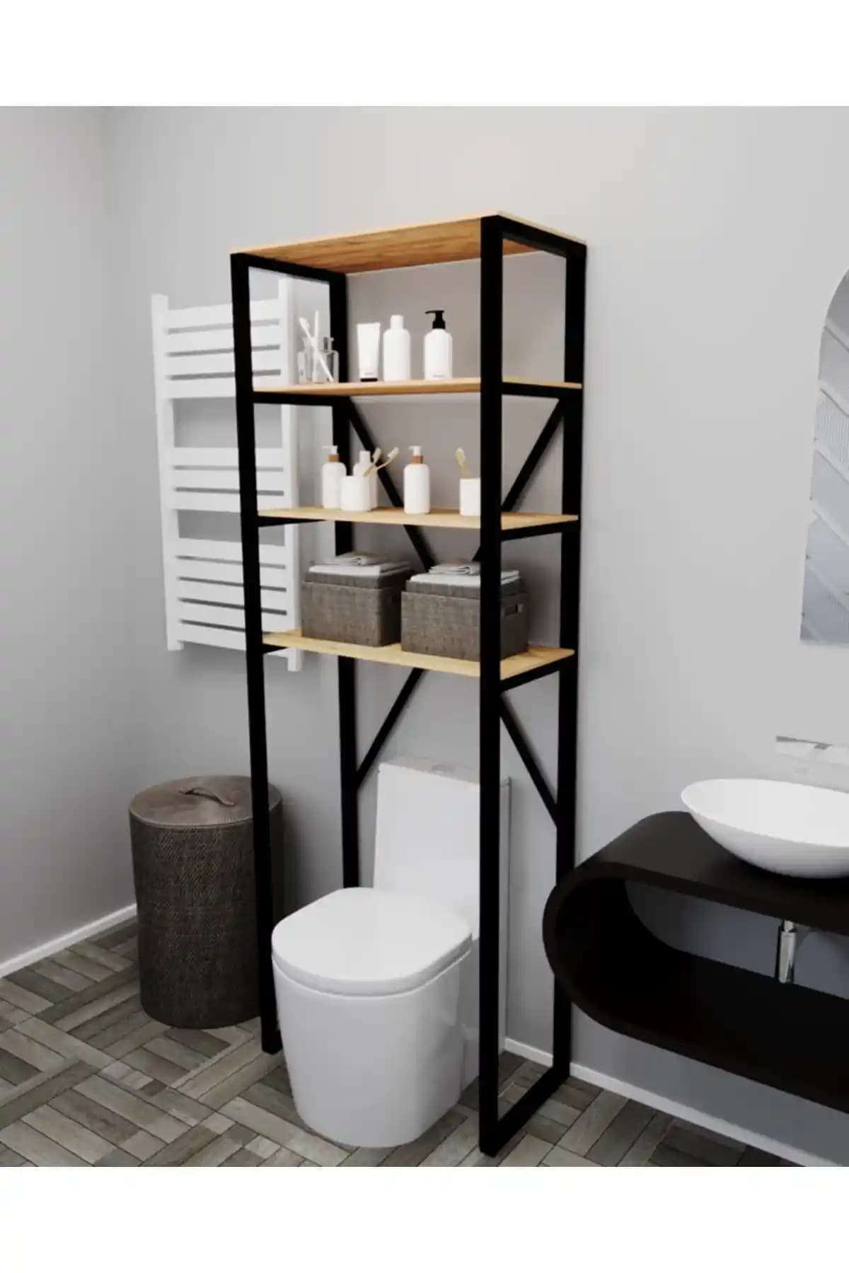 UNVERCO Wc Klozet Üstü Banyo Dolabı Modern ve Dayanıklı Tasarım Özellikleri