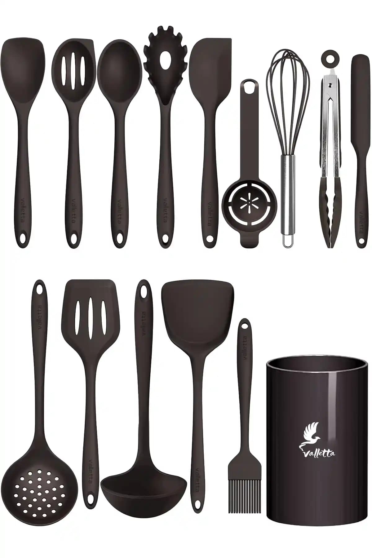 Valletta Trigona Isıya Dayanıklı Silikon Spatula Seti: Modern ve Dayanıklı Mutfak Gereçleri