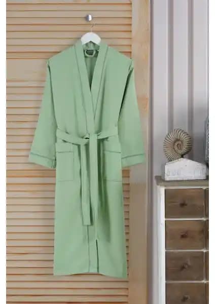 Varol Dama Serisi Kimono Yaka Pike Bornoz Sabahlık: Yüksek Kaliteli Pamuk ve Şık Tasarım