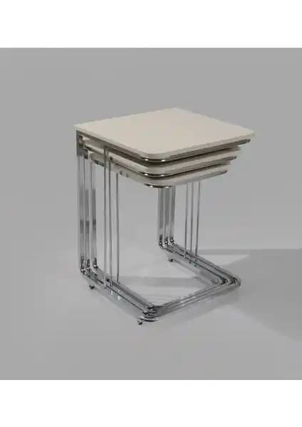 Veys Sehpa 3'lü Vegas Zigon Sehpa: Modern ve İşlevsel Dekorasyon Unsuru