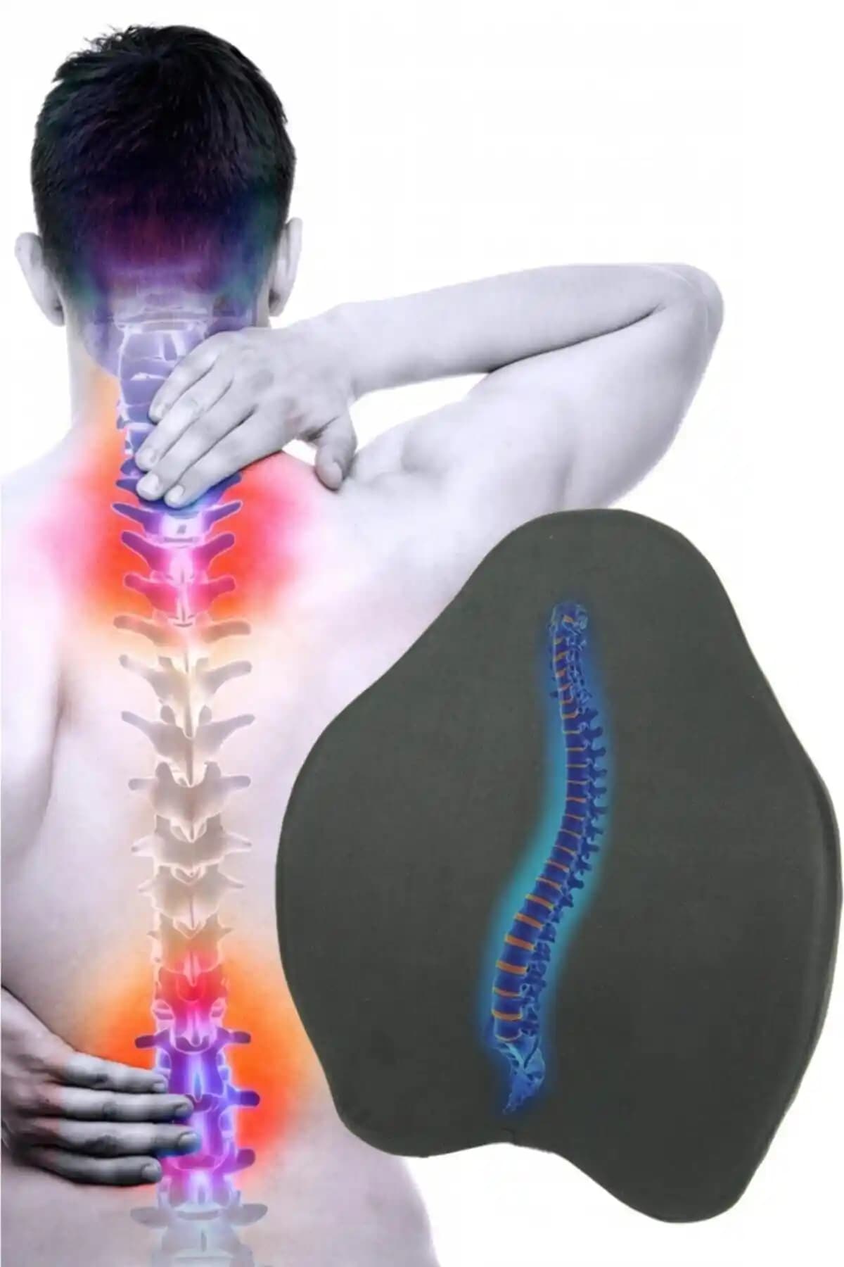 Viscomina Visco Medikal Ortopedik Bel Yastığı Omurga ve Bel Ağrılarını Hafifletir