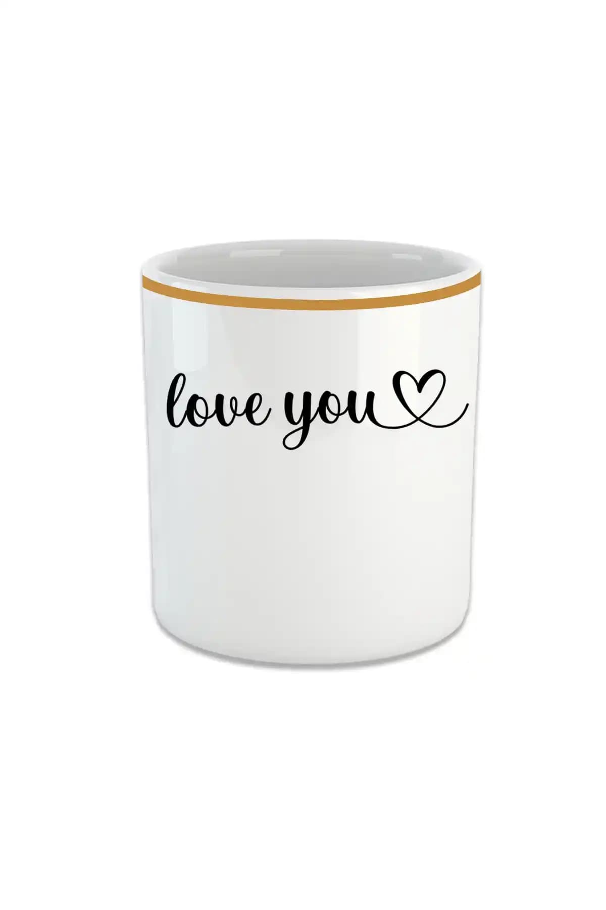 Vivas Love You Espresso Double Türk Kahvesi Fincanı Modern ve Şık Tasarım ile Kaliteyi Yansıtır
