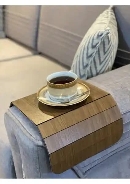 Yunusoğlu Home Çiftli Ahşap Katlanabilir Yan Sehpa Seti Modern ve Pratik Tasarım