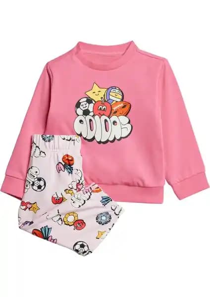 adidas Kids Seasonal Essentials Fun Track Suit Set Çocuklar İçin Rahat ve Sürdürülebilir Tasarım