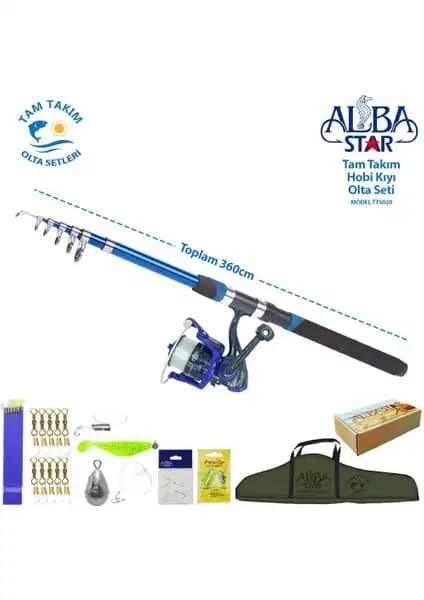 AlbaStar TTS020 Tam Takım Hobi Kıyı Olta Seti Detaylı İnceleme ve Özellikler