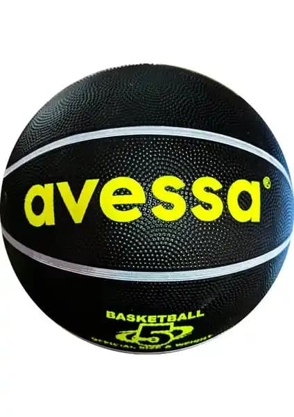 Avessa No 5 Siyah Basketbol Topu Kaliteli ve Dayanıklı Spor Ekipmanı