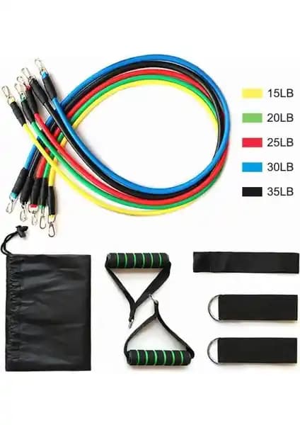 Avessa Power Band Direnç Lastiği Seti: Çok Yönlü Fitness ve Kas Gelişimi Çözümü