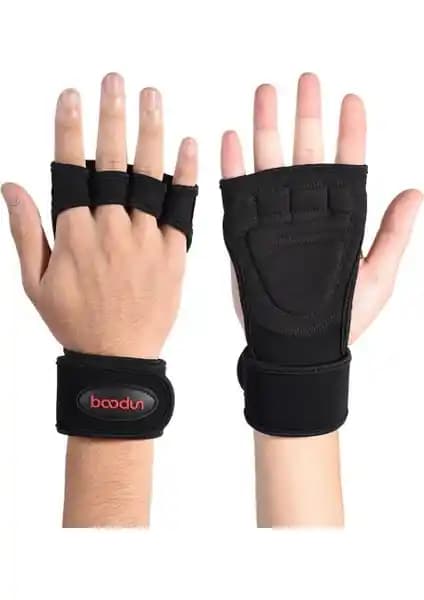 Boodun Profesyonel Fitness Eldiveni: Bilek Desteği ve Yüksek Tutuş Gücü Sunar