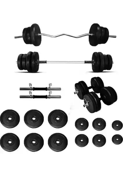 Borçinspor 88 kg'lık halter ve dambıl seti ile evde etkili vücut geliştirme imkanı