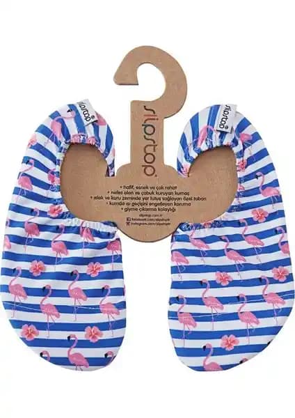 Çocuklar İçin Güvenli ve Rahat Kaydırmaz Deniz Ayakkabısı Slipstop Stripe Junior