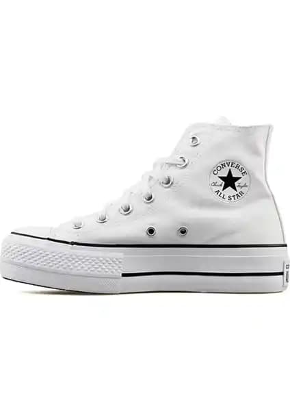 Converse Chuck Taylor All Star Platform Canvas Beyaz Kadın Sneaker Modern Şıklık ve Konfor Sunar