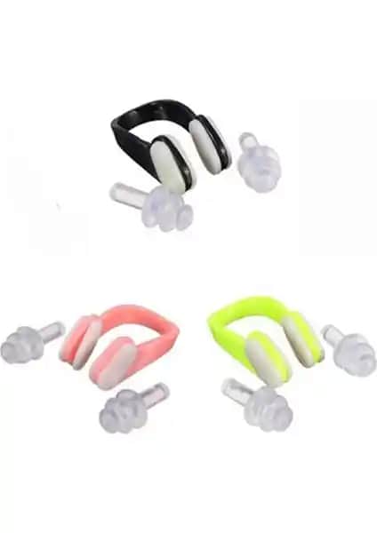 Cosfer CSF-ACY Yeşil Silikon Kulak ve Burun Tıkacı Yüzme Güvenliği ve Konforu İçin