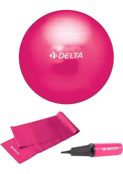 Delta 55 cm Pilates Topu ile Sağlıklı ve Dinamik Bir Yaşam İçin Uygun Egzersiz Seti