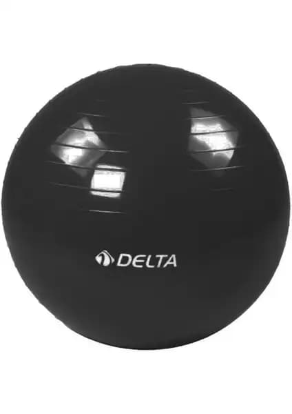 Delta 65 cm Dura-Strong Deluxe Siyah Pilates Topu: Dayanıklı ve Çok Yönlü Fitness Aksesuarı