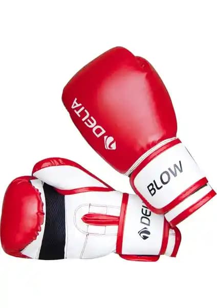 Delta Blow Dura-Strong Kırmızı-Beyaz Boks Eldiveni: Dayanıklı ve Konforlu Spor Ekipmanı