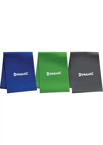 Dynamic 3’lü Pilates Bant Seti: Evde Kullanım İçin Çok Yönlü Direnç Bantları