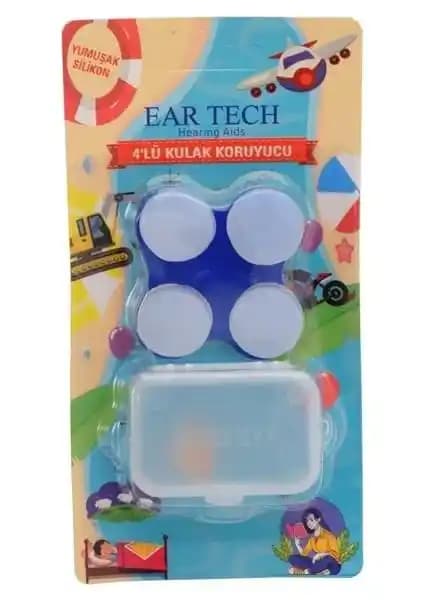 Ear Tech Silikon 4 Lü Kulak Tıkacı ile Gürültüden Korunun ve Rahat Uyuyun