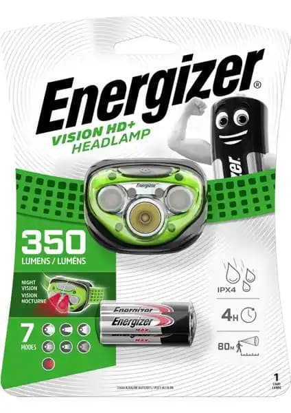 Energizer Enr HL Vision HD Plus 3xAAA Kafa Feneri Yüksek Performanslı ve Dayanıklı