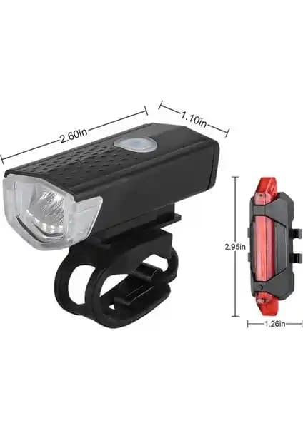 ForteGT USB Şarjlı LED Bisiklet Işığı Seti Güçlü ve Dayanıklı Tasarımıyla Güvenliği Artırır