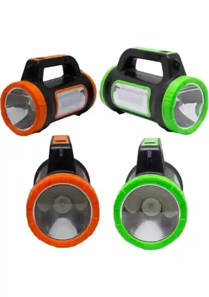 Gold Silver GS-410 Güneş Enerjili Çok Fonksiyonlu LED El Feneri Kamp ve Acil Durum Kullanımı İçin