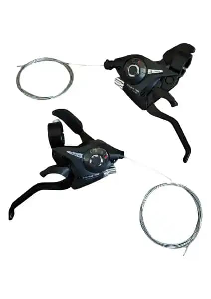 Golden Bisiklet 3x7 Vites ve Mekanik Disk Fren Uyumlu Vites Kolu Takımı