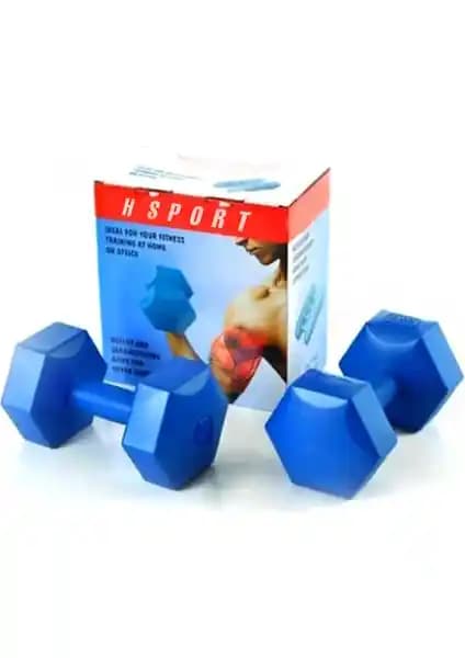 Hsport Yüksek Kalite İçi Demir Tozu Dambıl Seti 2x1 kg Evde Spor İçin Uygun