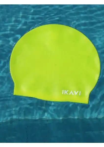 İkavi Neon Yüksek Silikon Deniz ve Havuz Bonesi: Renkli ve Güvenli Yüzme Aksesuarı