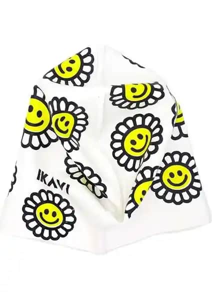 İKAVİ Papatya Baskılı Silikon Yüzücü Bonesi: Dayanıklı, Konforlu ve Güvenli Tasarım