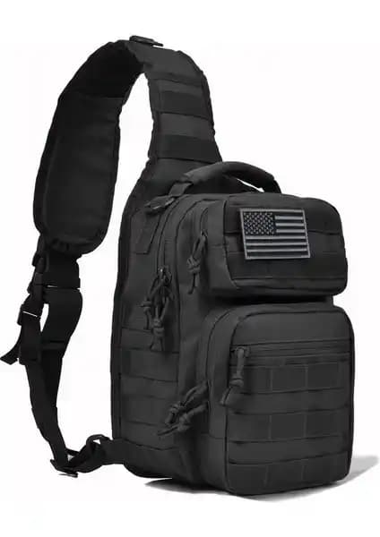 İyi Çanta Siyah Askeri Omuz Sırt Çantası: Dayanıklı ve Çok Yönlü Taşıma Çözümü