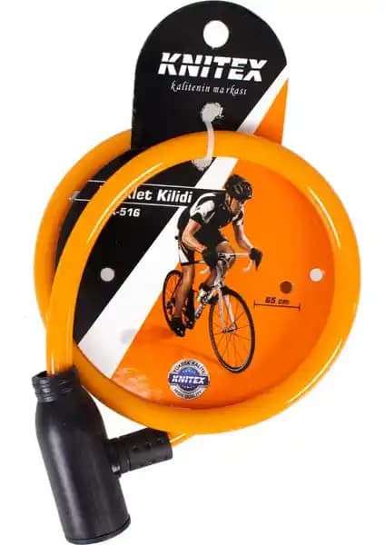 Knitex KTX516 İnce Bisiklet Kilidi Güçlü ve Dayanıklı Koruma Çözümü