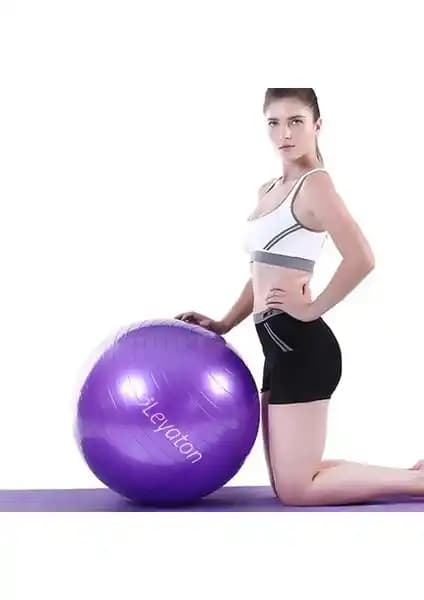 Leyaton 75 cm Pilates Topu Sağlıklı ve Dengeli Vücut İçin Uygun Egzersiz Ekipmanı