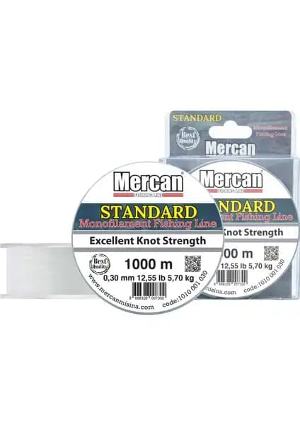 Mercan Standart Beyaz Bobin Misina: Uygun Fiyatlı ve Dengeli Balıkçılık Malzemesi