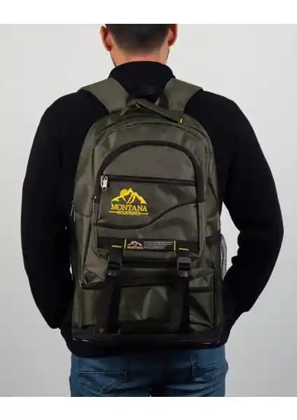 Montana Körüklü Dağcı Sırt Çantası 55+10 Lt Haki Geniş Hacim ve Dayanıklılık Özellikleri
