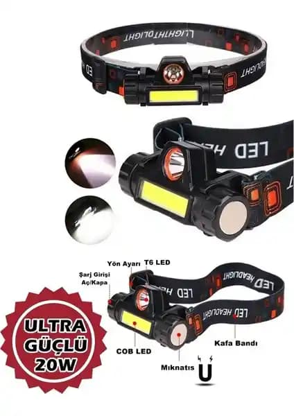 Nanopro Kafa Feneri: Yüksek Performanslı, Şarj Edilebilir ve Dayanıklı Tasarım