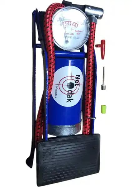 Netodak Bisiklet Pompası Dayanıklı Metal Gövde ve Basınç Göstergesi ile Pratik Kullanım