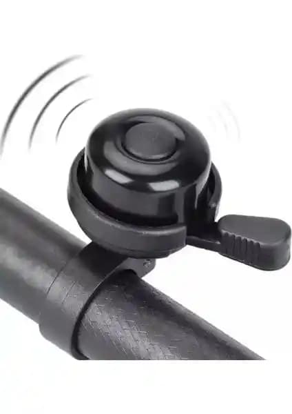 Netodak Ultra Light Siyah Metal Bisiklet Zili Güçlü Ses ve Kolay Montaj Özelliğiyle