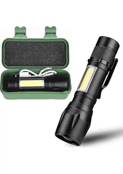 OEM Ultra Güçlü USB Şarjlı El Feneri: Kamp ve Açık Hava Etkinlikleri İçin Dayanıklı ve Yüksek Performanslı Aydınlatma Çözümü