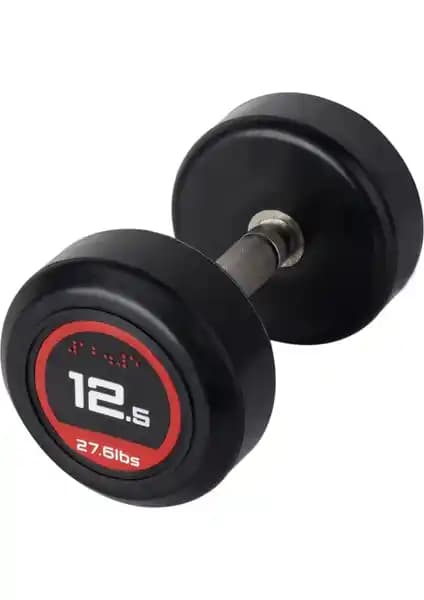 Olimpik Dambıl 12,5 kg Kauçuk Kaplı Spor ve Fitness Antrenmanları İçin Uygun