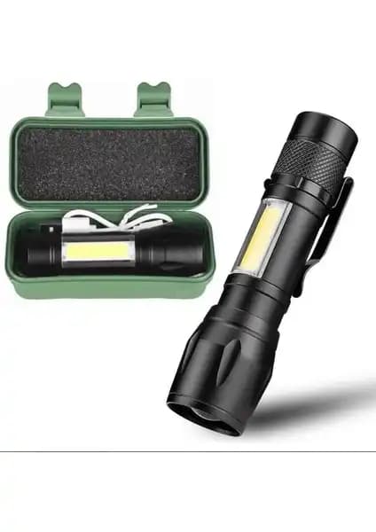 Panther PT-4140 Süper Parlak Cob Zoomlu LED El Feneri Güç ve Taşınabilirlik Bir Arada
