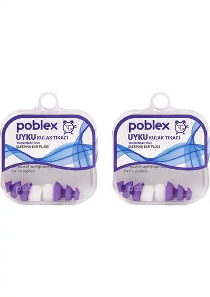 Poblex Uyku Kulak Tıkacı Large Beden 2 Kutu Rahat ve Sessiz Uyku İçin Güçlü Çözüm