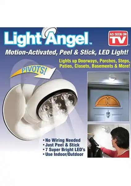 Pratik Dönebilen Sensörlü Light Angel LED Lambası ile Çok Yönlü Aydınlatma Çözümü