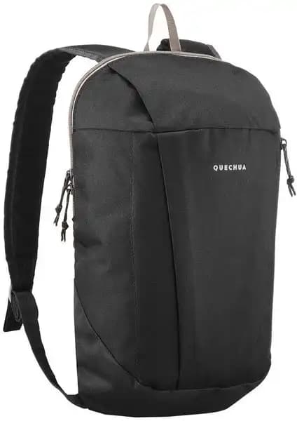 Quechua Siyah Sırt Çantası 10 Lt Hafif ve Dayanıklı Doğa ve Günlük Kullanım İçin