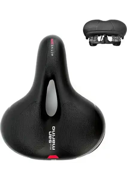 San Marino Sele - City SM-963 Kırmızı Bisiklet Seleleri Yüksek Konfor ve Dayanıklılık