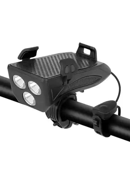 Schulzz 4000 Mah 4'ü Bir Arada Powerbank ve Çok Fonksiyonlu Bisiklet Aksesuarı