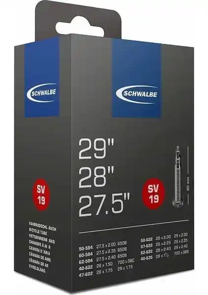 Schwalbe 27.5''-28''-29'' İnce Sibop İç Lastik: Hafif, Dayanıklı ve Geniş Uyumluluk Seçenekleri