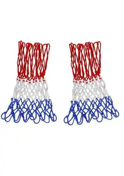 Selex 2102 Renkli Basketbol Filesi Çift Set 53,5 cm Dayanıklı ve Ekonomik Tasarım