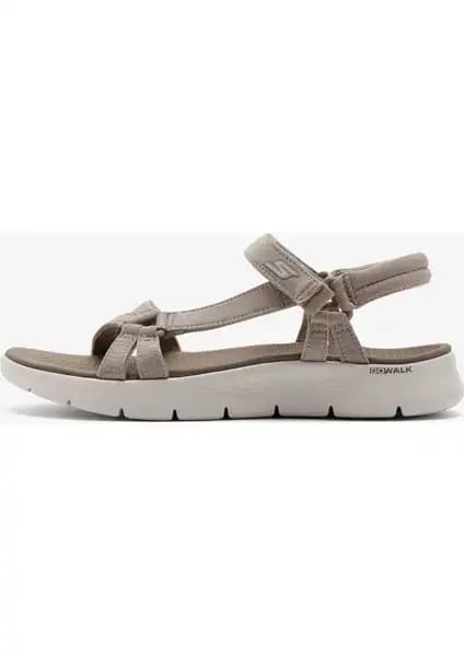 Skechers Go Walk Flex Sandal Kadın Bej Konfor ve Şıklık Sunan Hafif Tasarım