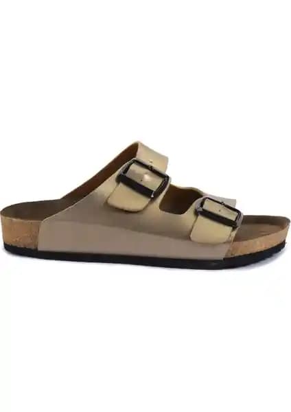 Slazenger LENS Kadın Terlik Altın Renkli Şıklık ve Konfor Sunan Modern Tasarım